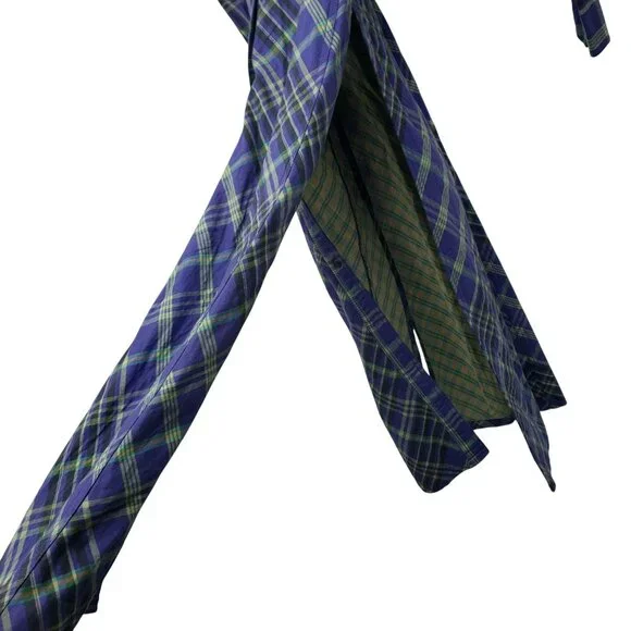 NEW Free People Ruth Long Button Front Shirt Dress Duster Jacket Purple Green - Picture 11 of 15